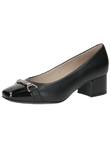 CAPRICE Damen Pumps mit Trapezabsatz Elegant, Schwarz (Black Comb), 40 EU von CAPRICE