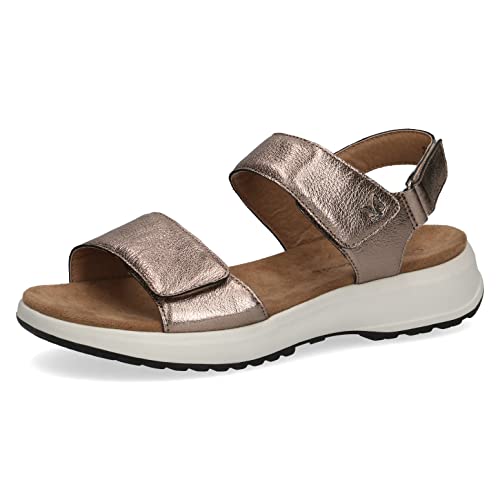 CAPRICE Damen 9-9-28716-28 Flache Sandale, Taupe METALLIC, 38 EU von CAPRICE