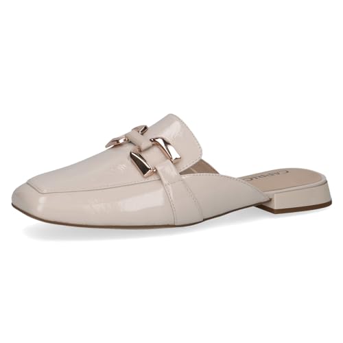 CAPRICE Damen Loafer ohne Absatz aus Leder Elegant, Cremefarben (Snow Naplak), 39 EU von CAPRICE