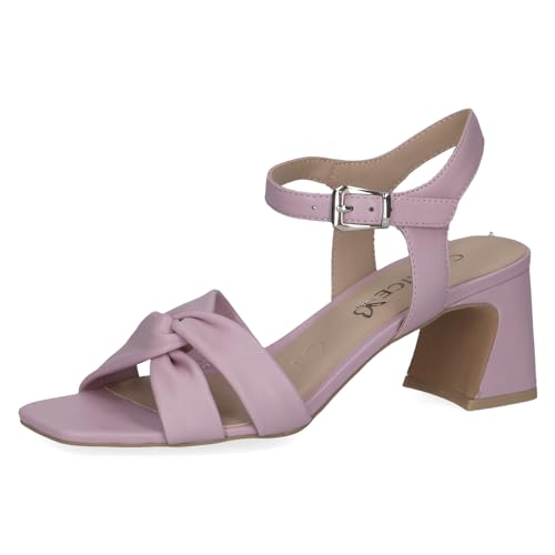 CAPRICE Damen Sandalen mit Absatz aus Leder Festlich, Lila (Lavender Nappa), 39 EU von CAPRICE