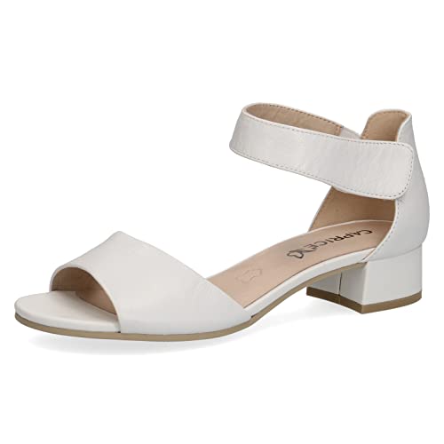 Caprice Damen 9-9-28212-28 Heeled Sandal, WHITE NAPPA, 39 EU von CAPRICE