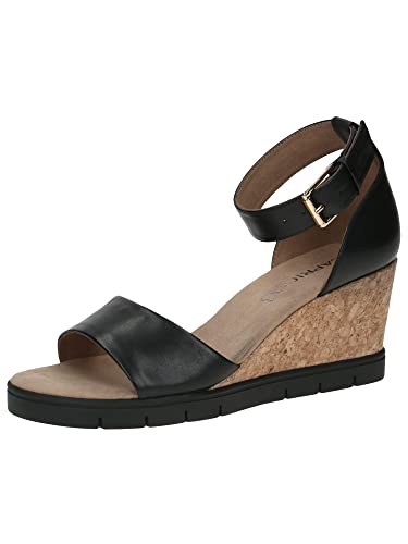 Caprice Damen 9-9-28711-20 Sandale Absatz, Black Nappa, 37 EU von CAPRICE