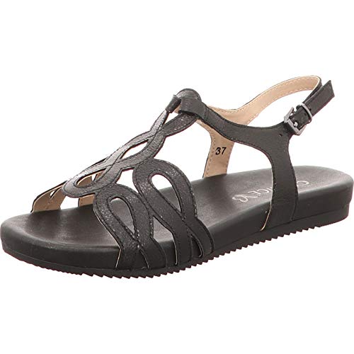 CAPRICE Damen Sandaletten Flache Sandalette in Schwarz 28102-088 schwarz 605490 von CAPRICE