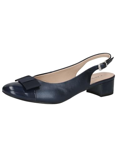 CAPRICE Damen Slingpumps mit Schleife Elegant, Blau (Navy Comb), 38.5 EU von CAPRICE