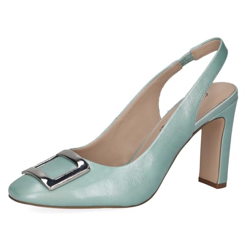 CAPRICE Damen Slingpumps aus Leder Elegant, Türkis (Turquoise Napl), 36 EU von CAPRICE