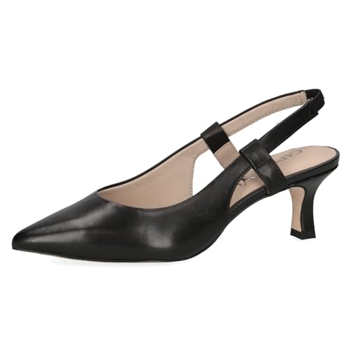 CAPRICE Damen Slingpumps aus Leder Spitz, Schwarz (Black Nappa), 38.5 EU CAPRICE Damen Slingpumps aus Leder Spitz, Schwarz (Black Nappa), 38.5 EU von CAPRICE