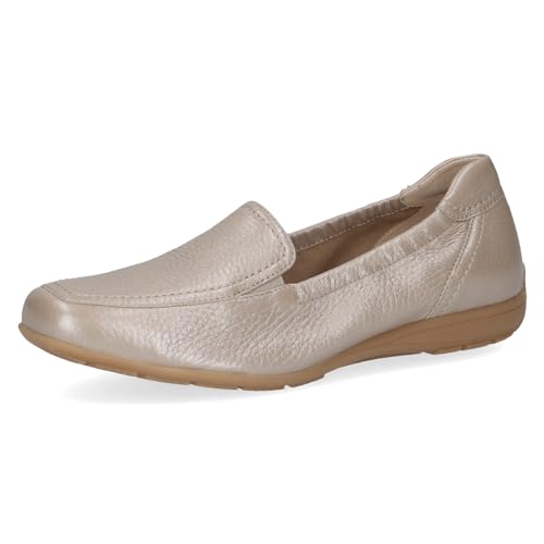 CAPRICE Damen Slipper aus Leder Elegant, Grau (Stone Per.Deer), 39 EU von CAPRICE