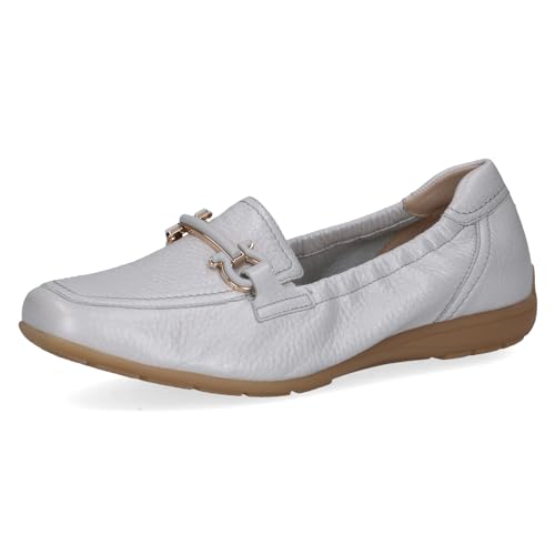 CAPRICE Damen Slipper aus Leder mit Schnalle, Lila (Lt.Blue Pe.Dee), 41 EU von CAPRICE