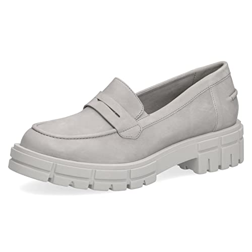 Caprice Damen 9-9-24755-20 217 Flacher Slipper, LT Grey NUBUC, 37 EU von CAPRICE