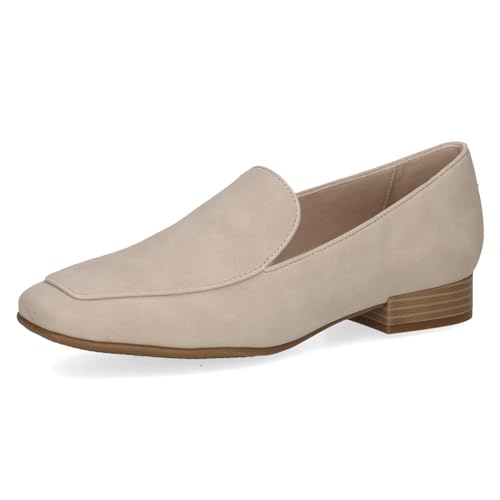 CAPRICE Damen Slipper Flach Elegant, Braun (Taupe Suede), 38 EU von CAPRICE