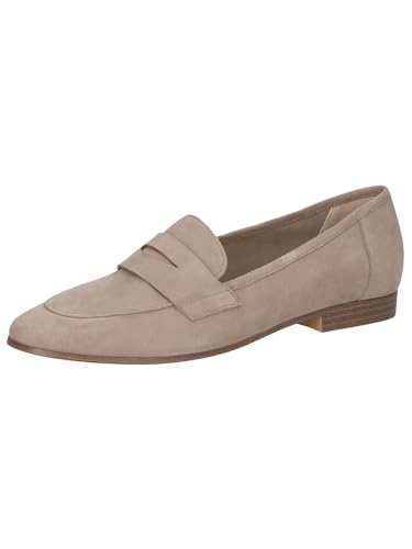 CAPRICE Damen Slipper aus Leder Elegant, Braun (Mud Suede), 37 EU von CAPRICE
