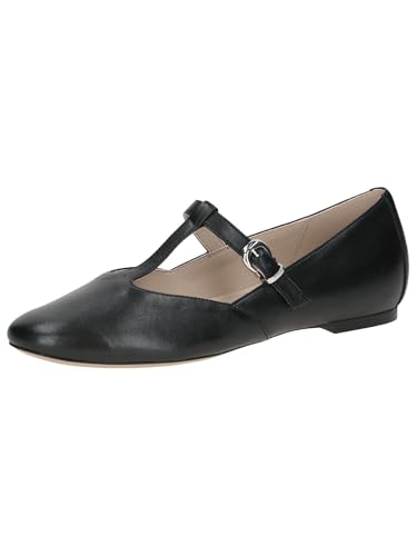 CAPRICE Damen Slipper aus Leder mit Schließe, Schwarz (Black Nappa), 39 EU von CAPRICE