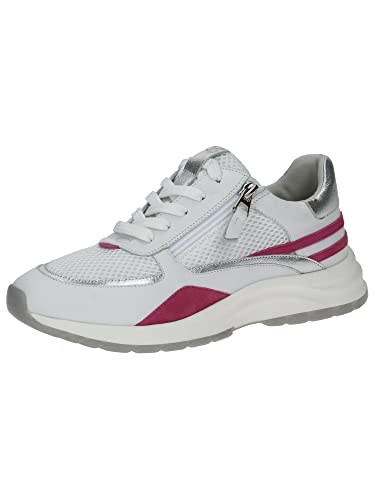 Caprice Damen 9-9-23710-20 Sneaker, White/Fuchsia, 39 EU von CAPRICE