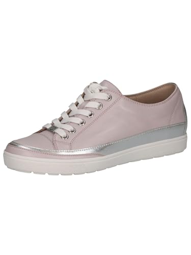 CAPRICE Damen Sneaker flach aus Leder mit Schnürsenkeln, Rosa (Lt.Purple Perl), 41 EU von CAPRICE
