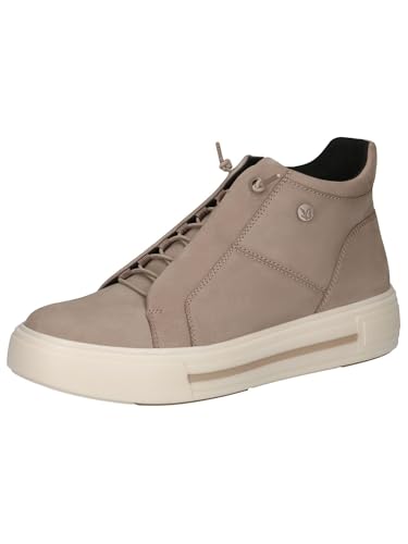 CAPRICE Damen Sneaker hoch aus Leder mit Reißverschluss, Braun (Mud Nubuc), 41 EU von CAPRICE