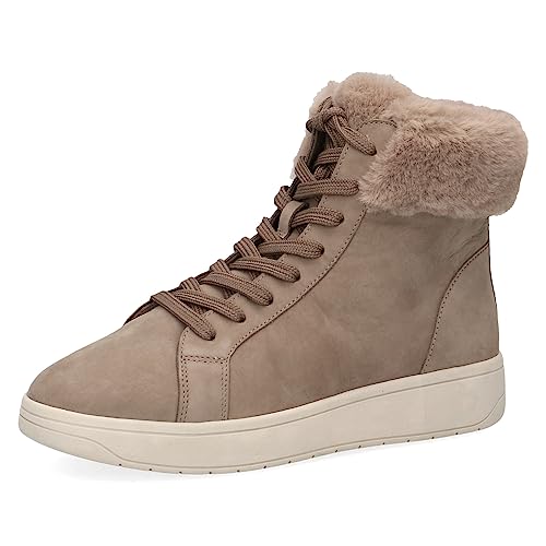 CAPRICE Damen Sneaker hoch mit Fütterung Memotion Winter Fell Weite G, Braun (Mud Nubuc), 38 EU von CAPRICE