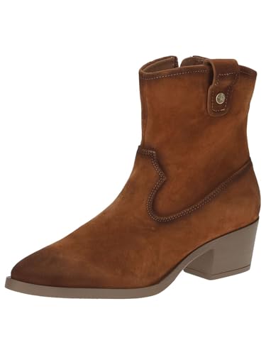 CAPRICE Damen Stiefel mit Absatz aus Leder mit Reißverschluss, Braun (Nut Suede), 38 EU von CAPRICE