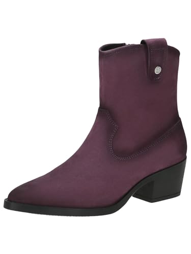 CAPRICE Damen Stiefel mit Absatz aus Leder mit Reißverschluss, Lila (Purple Suede), 39 EU von CAPRICE