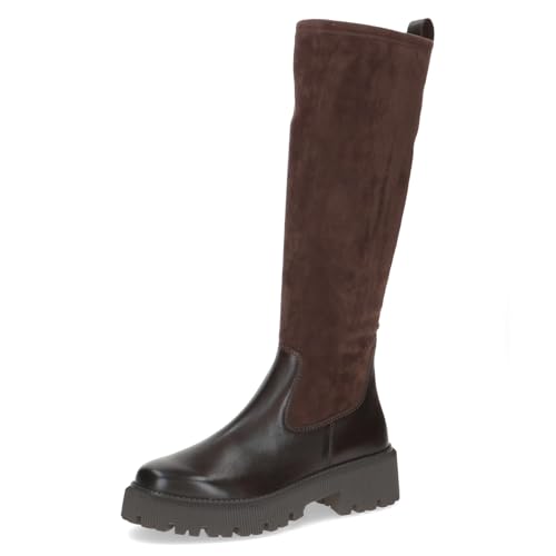 CAPRICE Damen Stiefel mit Absatz mit Thermosohle Bequem, Braun (Dk Brown Comb), 42 EU von CAPRICE