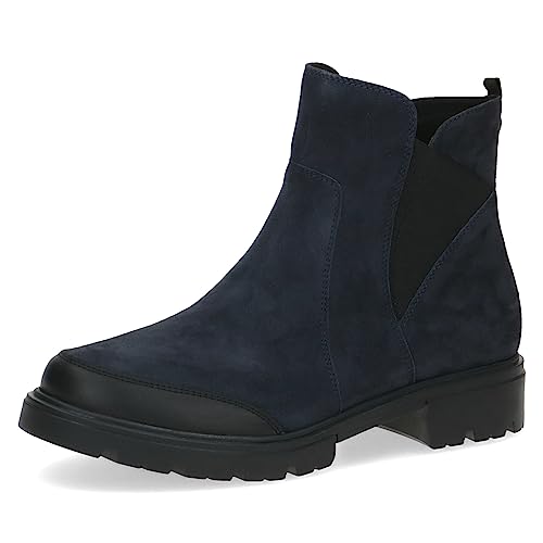 CAPRICE Damen Stiefeletten ohne Absatz Airmotion aus Leder Flach Weite G, Blau (Ocean Suede), 42 EU CAPRICE Damen Stiefeletten ohne Absatz Airmotion aus Leder Flach Weite G, Blau (Ocean Suede), 42 EU von CAPRICE