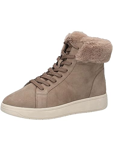 CAPRICE Damen Sneaker hoch mit Fütterung Memotion Winter Fell Weite G, Braun (Mud Nubuc), 37 EU von CAPRICE