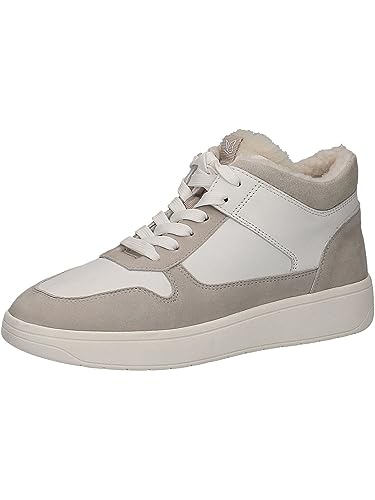 CAPRICE Damen Sneaker hoch mit Fütterung Winter, Mehrfarbig (Lt.Grey/White), 38 EU von CAPRICE