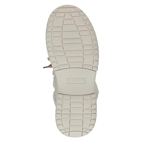 CAPRICE Damen Winterstiefeletten zum Schnüren Gefüttert Fell Weite G, Beige (Beige Comb), 36 EU von CAPRICE