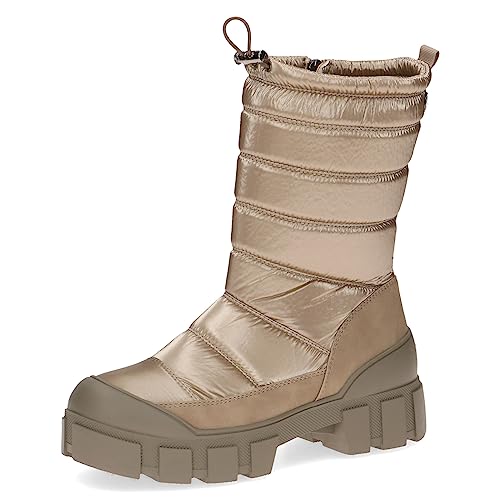 CAPRICE Damen Winterstiefel mit Absatz Climotion Gefüttert Plateau Weite G, Braun (Mud Comb), 37 EU von CAPRICE
