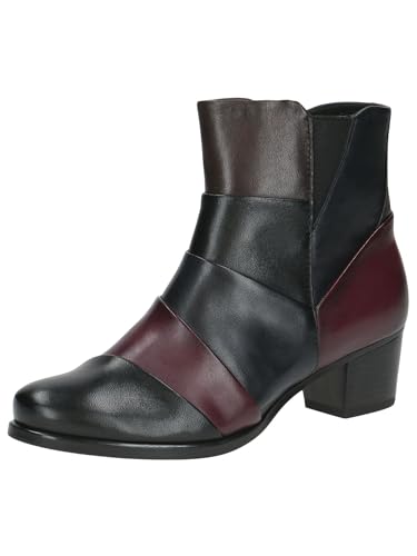 CAPRICE Damen Stiefeletten mit Absatz aus Leder mit Reißverschluss, Mehrfarbig (Multi Nappa), 37.5 EU von CAPRICE