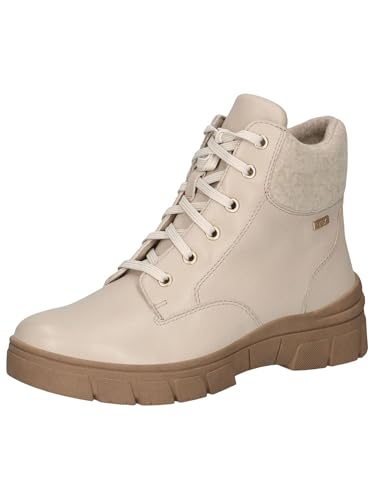 CAPRICE Damen Stiefeletten zum Schnüren Gefüttert Wasserabweisend, Beige (Beige Nappa), 38 EU von CAPRICE