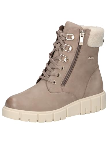 CAPRICE Damen Stiefeletten zum Schnüren Gefüttert Wasserabweisend, Braun (Mud Nubuc), 40 EU von CAPRICE