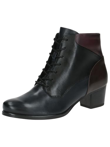 CAPRICE Damen Stiefeletten zum Schnüren aus Leder mit Blockabsatz, Mehrfarbig (Multi Nappa), 38.5 EU von CAPRICE