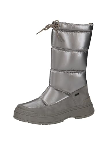 CAPRICE Damen Winterstiefel ohne Absatz Vegan Wasserabweisend, Braun (Taupe Comb), 39 EU von CAPRICE