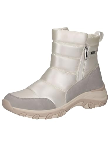 CAPRICE Damen Winterstiefel ohne Absatz Vegan Wasserabweisend, Mehrfarbig (Pearl Comb), 36 EU von CAPRICE