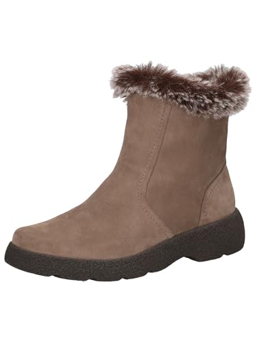CAPRICE Damen Winterstiefeletten ohne Absatz Gefüttert Wasserabweisend, Braun (Taupe Comb), 39 EU von CAPRICE