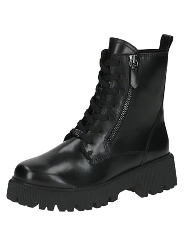 CAPRICE Damen Winterstiefeletten zum Schnüren aus Leder Gefüttert, Schwarz (Black Nappa), 41 EU von CAPRICE