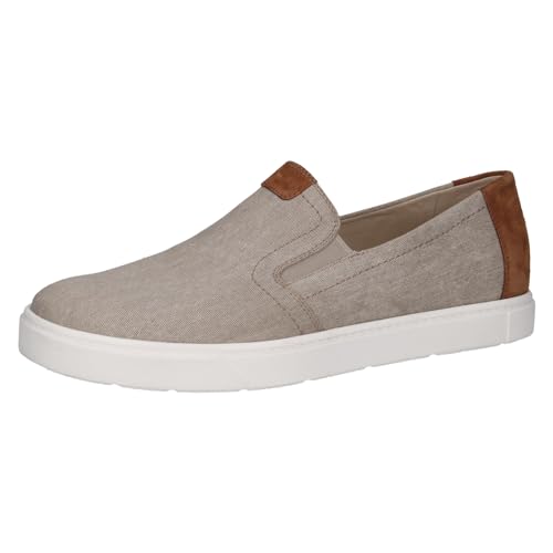 CAPRICE Herren Slipper aus Leder ohne Schnürsenkel, Grau (Lt.Grey Comb), 40 EU von CAPRICE