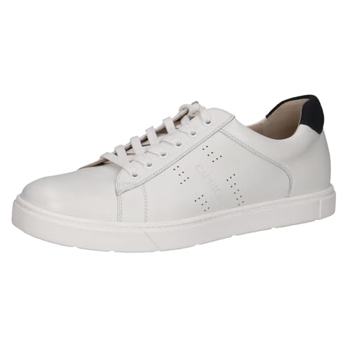 CAPRICE Herren Schnürschuhe aus Leder Flach, Weiß (White Comb), 40 EU von CAPRICE