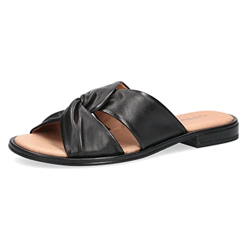 CAPRICE Damen 9-9-27100-28 Pantoletten, Black Softnap, 39 EU von CAPRICE