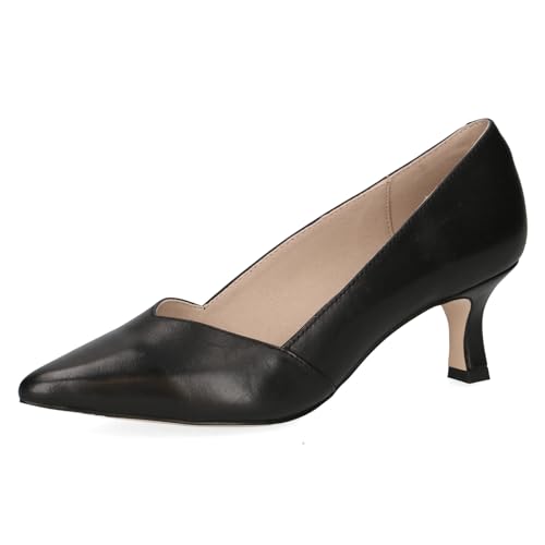 CAPRICE Damen Pumps Spitz aus Leder, Schwarz (Black Nappa), 37 EU von CAPRICE