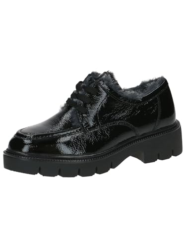 CAPRICE Damen Schnürschuhe aus Leder mit Blockabsatz, Schwarz (Black Naplak), 40 EU CAPRICE Damen Schnürschuhe aus Leder mit Blockabsatz, Schwarz (Black Naplak), 40 EU von CAPRICE
