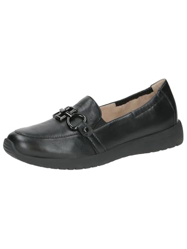 CAPRICE Damen Slipper aus Leder Bequem, Schwarz (Black Nappa), 39 EU von CAPRICE