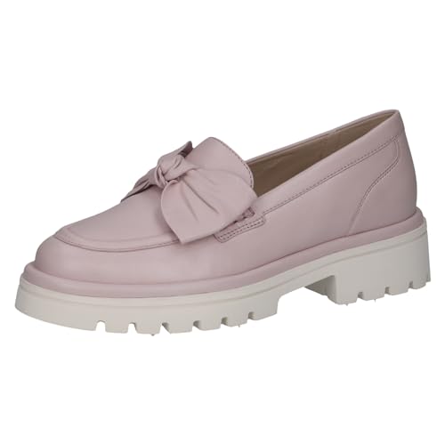 CAPRICE Damen Slipper aus Leder mit Schleife, Rosa (Lt.Purple Perl), 36 EU von CAPRICE