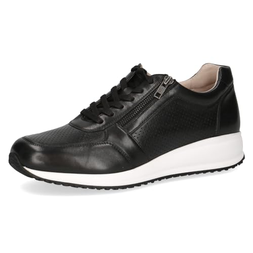 CAPRICE Herren Schnürschuhe aus Leder Sportlich, Schwarz (Black Nappa), 45 EU von CAPRICE