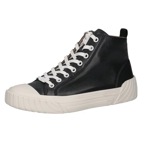 CAPRICE Damen Sneaker hoch aus Leder zum Schnüren, Blau (Ocean Softnap.), 41 EU von CAPRICE