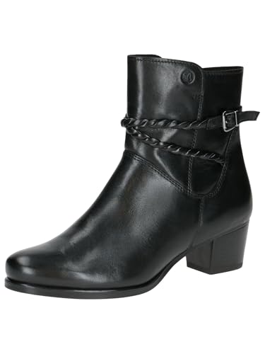 CAPRICE Damen Stiefeletten mit Absatz mit Reißverschluss Elegant, Schwarz (Black Nappa), 36.5 EU von CAPRICE