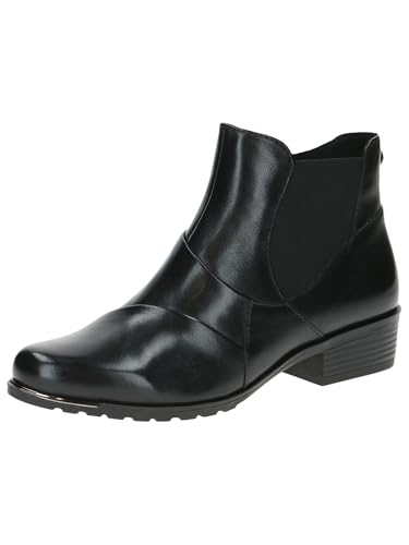 CAPRICE Damen Stiefeletten mit Absatz mit Reißverschluss Elegant, Schwarz (Black Nappa), 37.5 EU von CAPRICE
