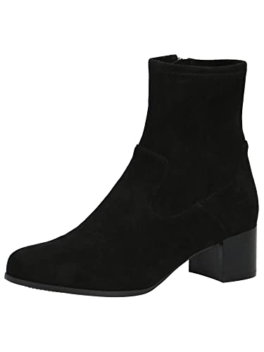 CAPRICE Damen Stiefeletten mit Absatz Climotion Elegant Kleiner Absatz Weite G Vegan, Schwarz (Black Stretch 1), 39 EU von CAPRICE