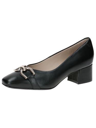 CAPRICE Damen Pumps aus Leder Elegant, Schwarz (Black Nappa), 38 EU von CAPRICE