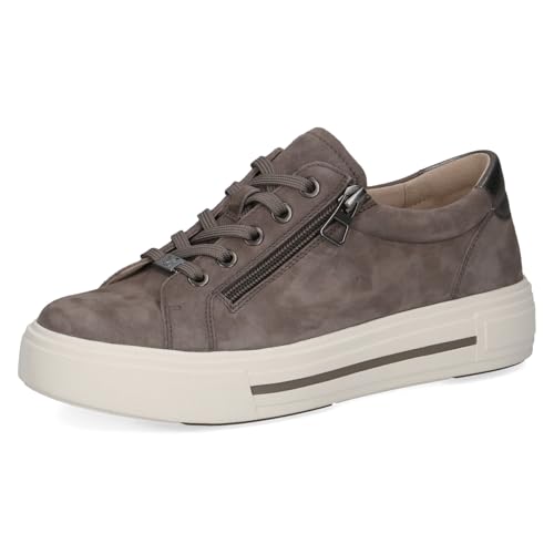 Caprice Damen 9-23351-43 Sneaker, Dk Taupe Suede, 37.5 EU von CAPRICE
